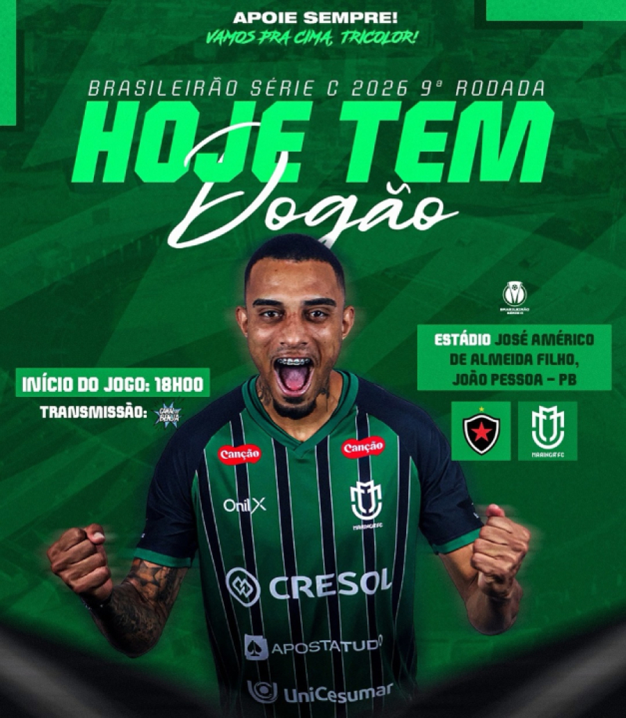 Maringá FC encara o Botafogo-PB  pela Série C