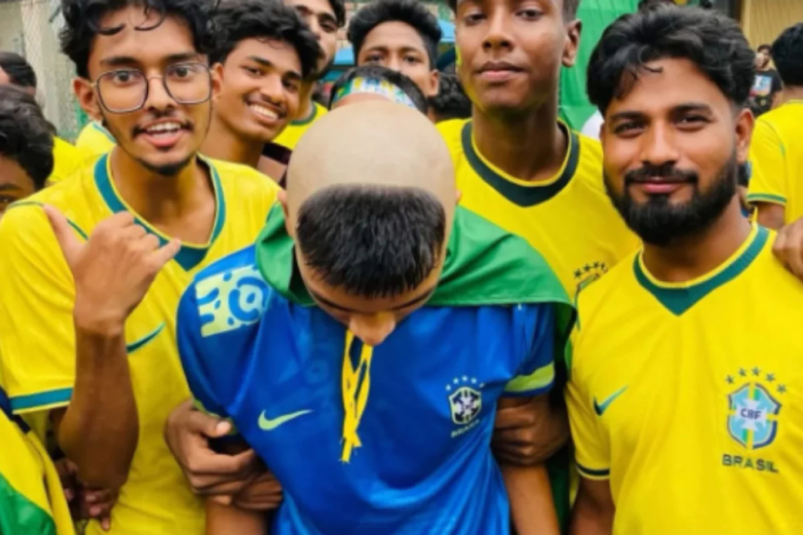 O povo de Bangladesh torce pelo Brasil.