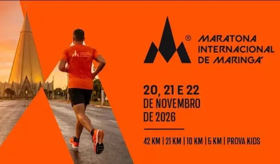Maratona Internacional de Maringá divulga os percursos.