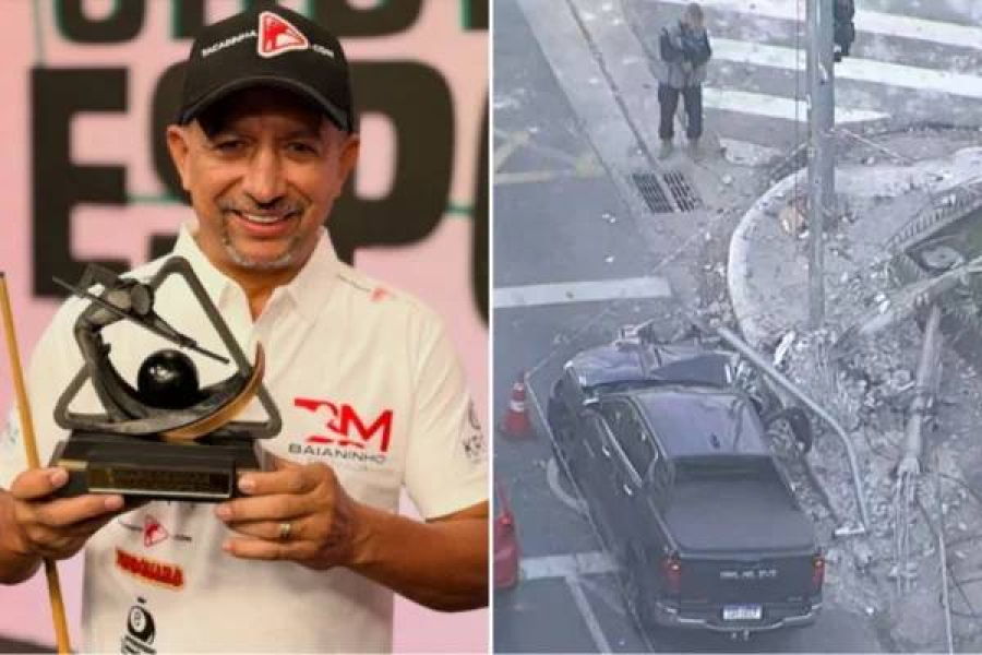 Baianinho de Mauá bebe, dirige e bate o carro.