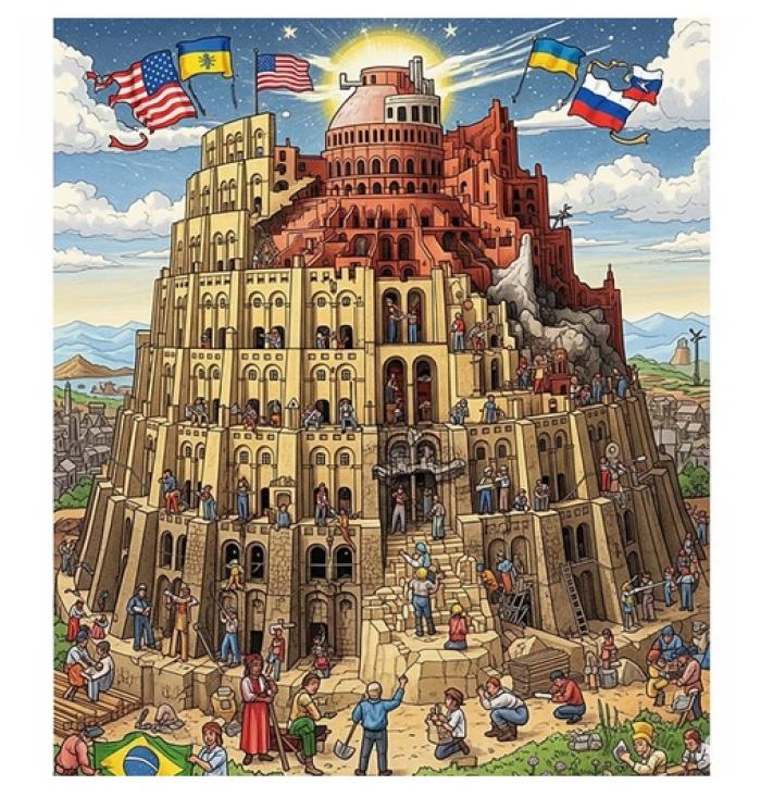 A simbiose entre Lula e Bolsonaro e a Torre de Babel moderna.