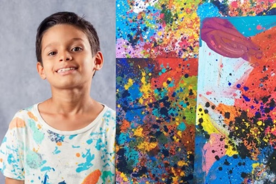 Garoto de 10 anos vai expor no Museu do Louvre