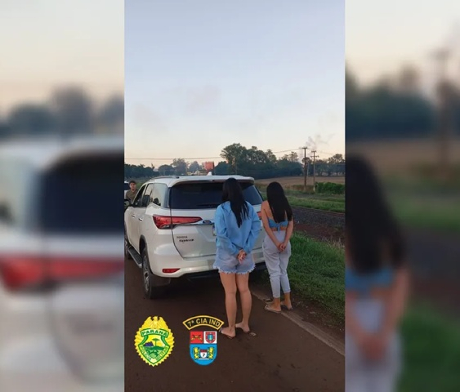 PM prende duas mulheres com Toyota Hilux furtada