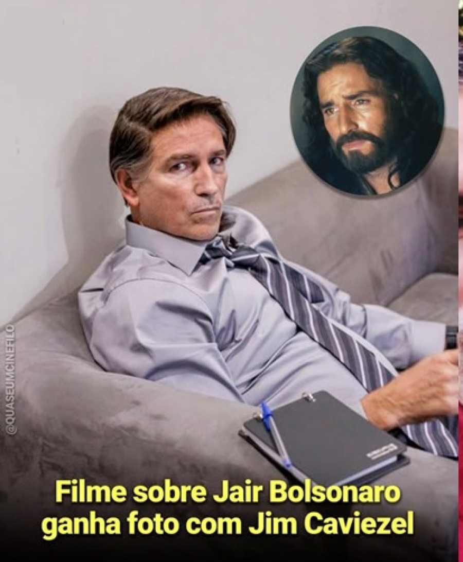 Jim Caviezel vai interpretar Bolsonaro no cinema.