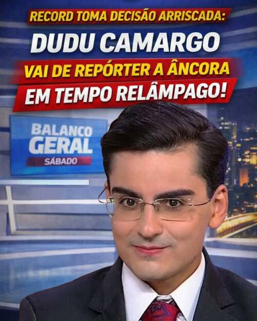 Dudu Camargo vai de repórter a âncora