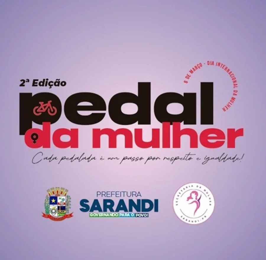 Sarandi celebra o Dia da Mulher com pedalada 