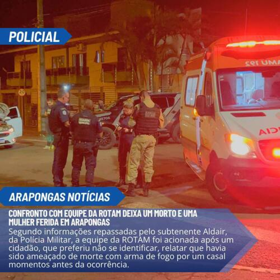 Confronto em Arapongas termina com um morto 