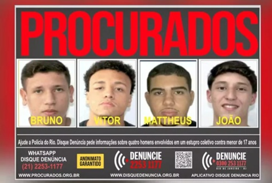 Suspeitos de estupro são de classes média e alta