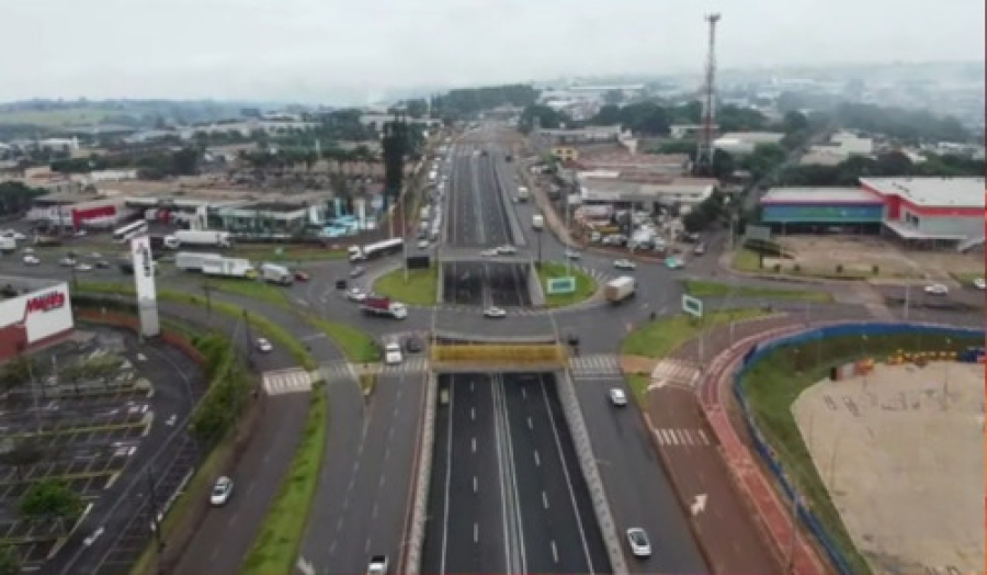 Obra de R$ 49 milhões do trevo Catuaí, na fase final.