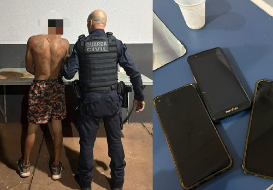 Homem é preso após arrombar supermercado 