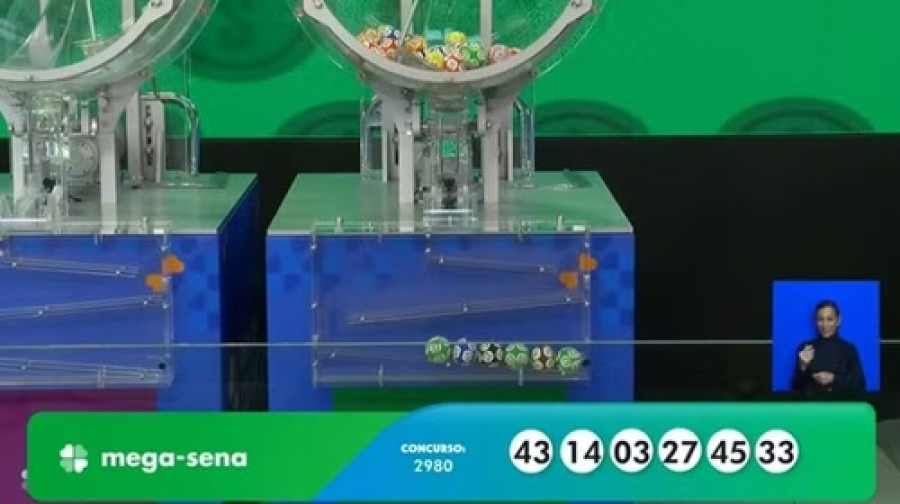 Nenhuma aposta acerta a MEGA-SENA