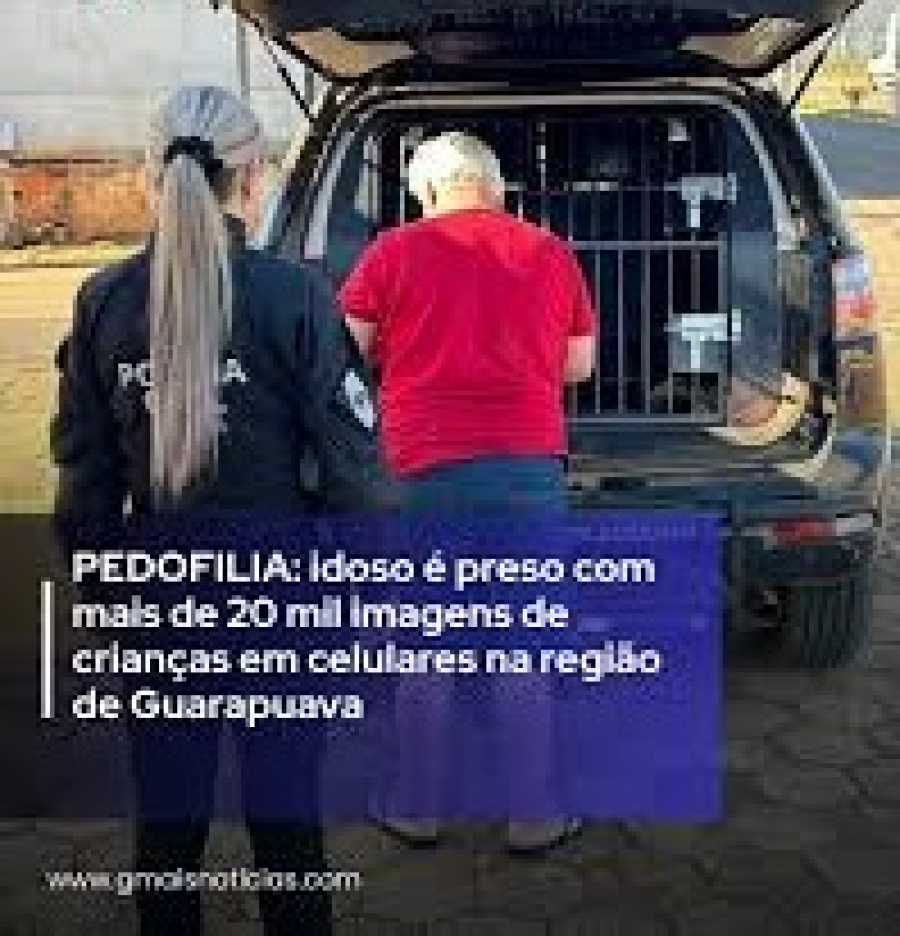 Idoso é preso com arquivos de pornografia infantil