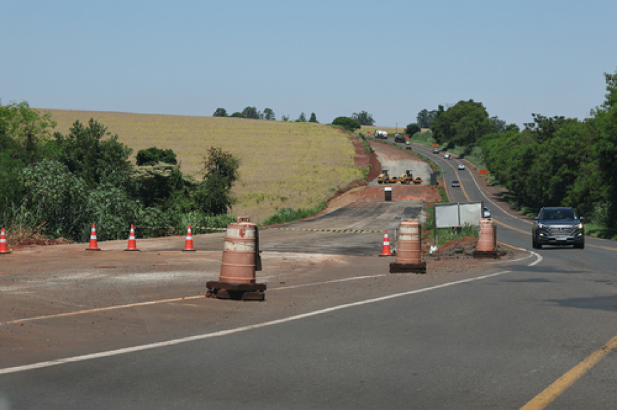 A duplicação entre Maringá e Iguaraçu.