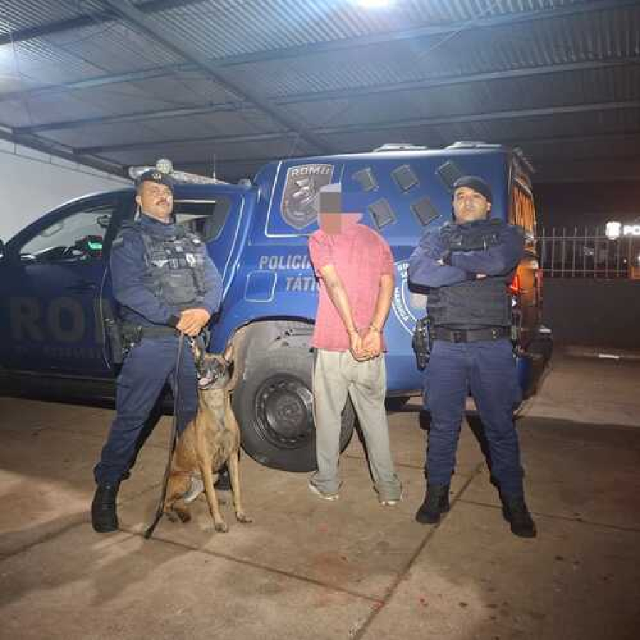 Homem com mandado por furto é preso pela ROMU 