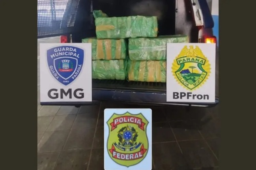 Forças de segurança encontram 78 kg de maconha abandonados
