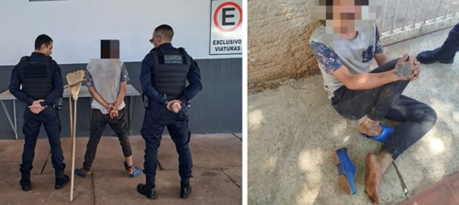 Preso suspeito com tornozeleira desativada.