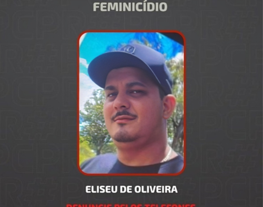 PC divulga foto de suspeito de feminicídio