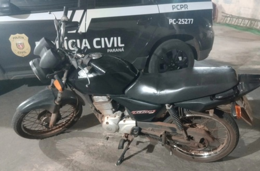 PM recupera motocicleta roubada