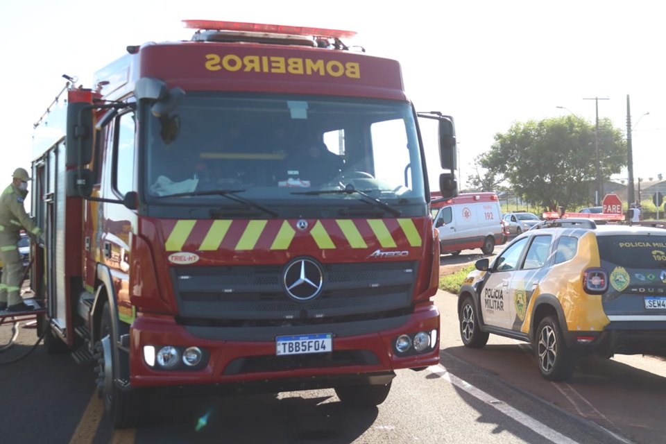 Motociclista fica gravemente ferida 