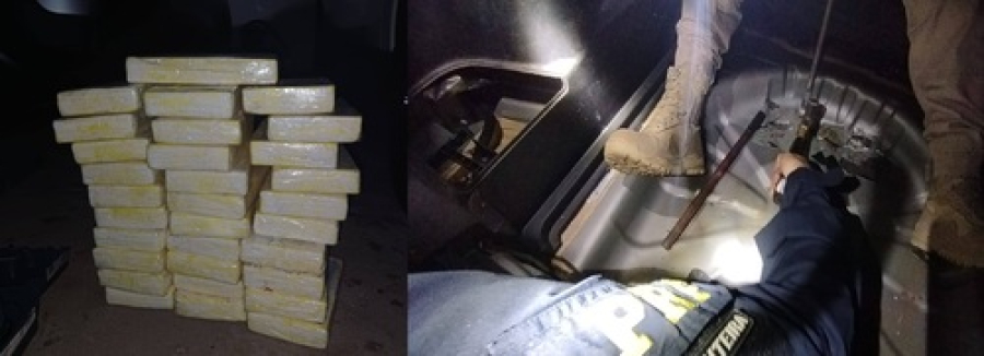 Casal é preso com 44 kg de cocaína na PR-323
