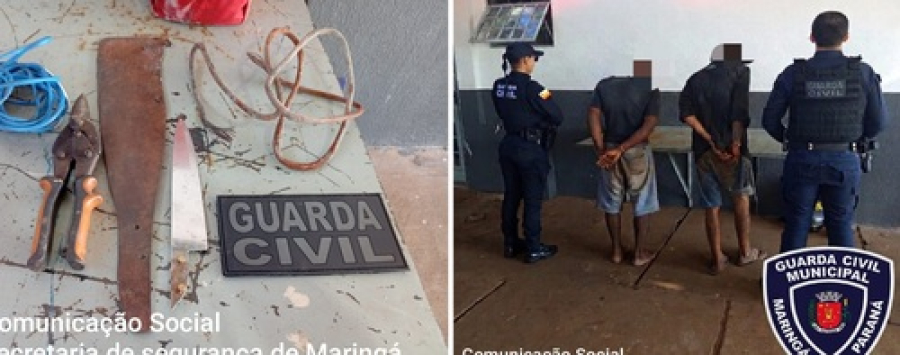 Homens invadem escola para furtar fiação elétrica, em Maringá