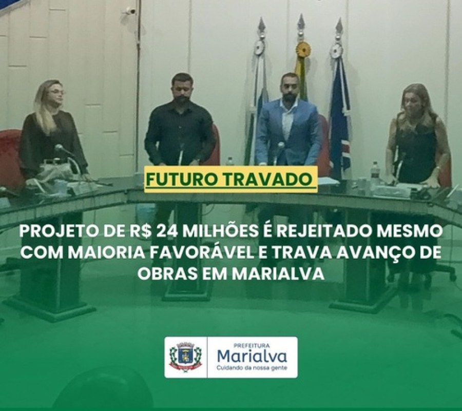 Projeto de R$ 24 milhões é rejeitado em Marialva 
