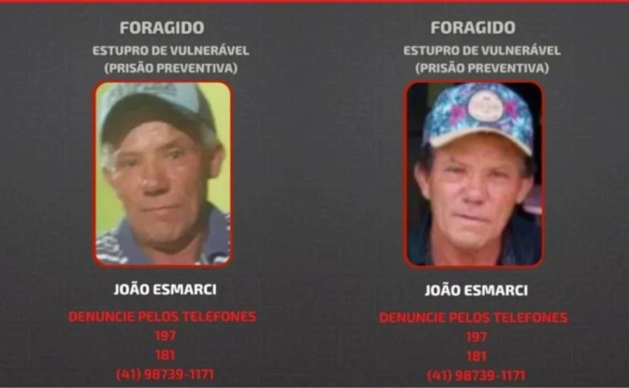 Suspeito de abusos segue foragido há um ano.