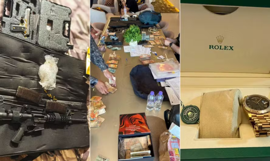 PF apreende 55 veículos de luxo e 120 armas.