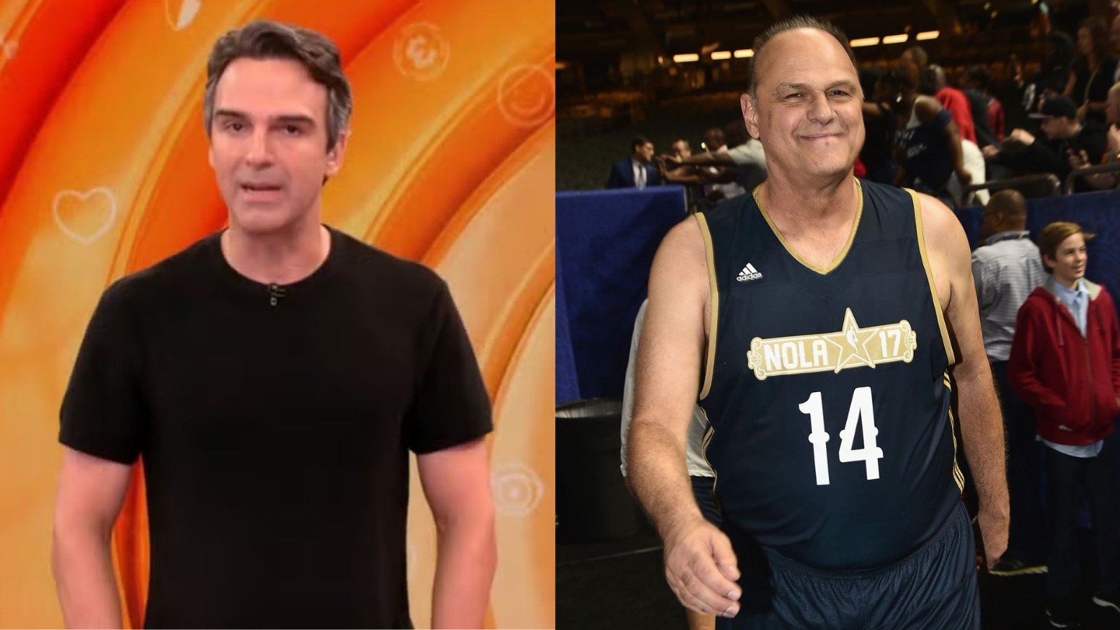 Tadeu Schmidt faz homenagem para o irmão.