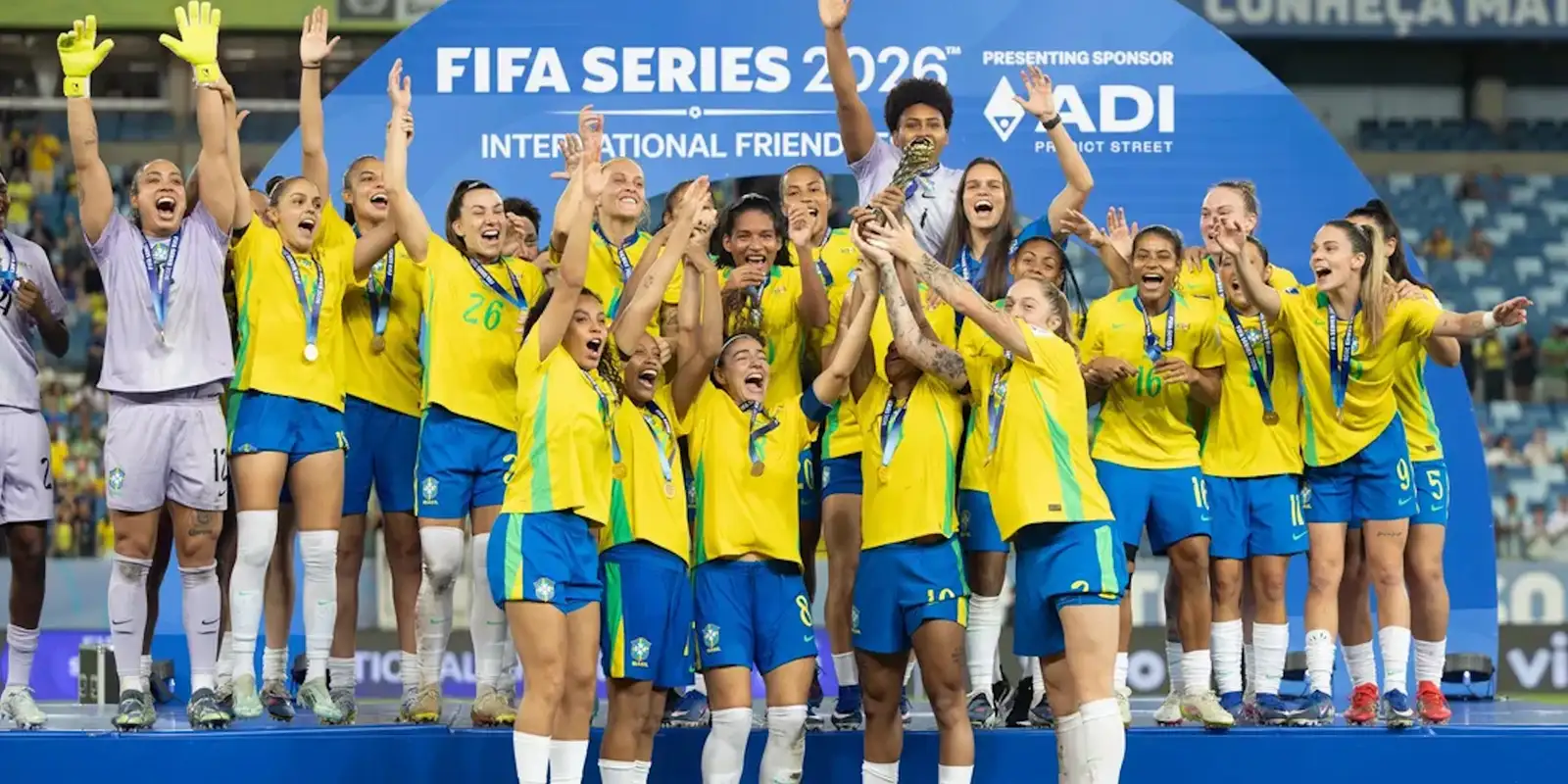 Brasil conquista título do FIFA Series de futebol 