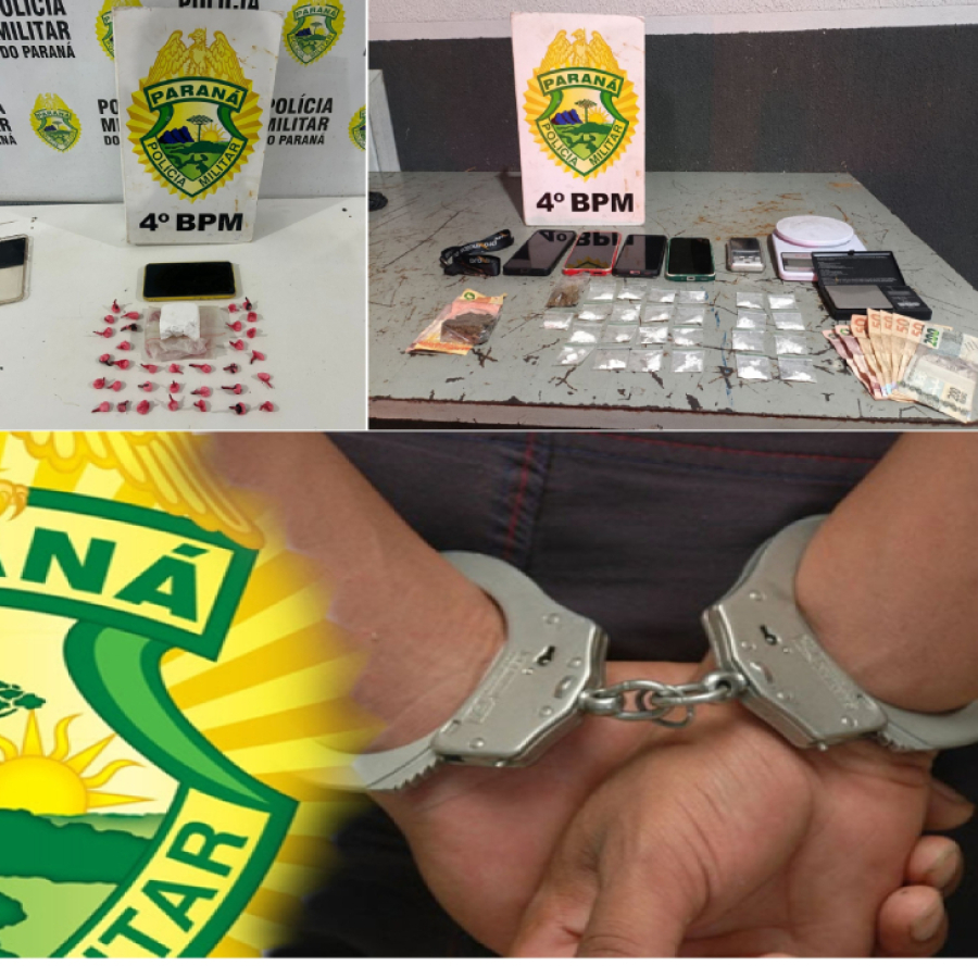 Ações do 4º BPM resultam em prisões em Maringá
