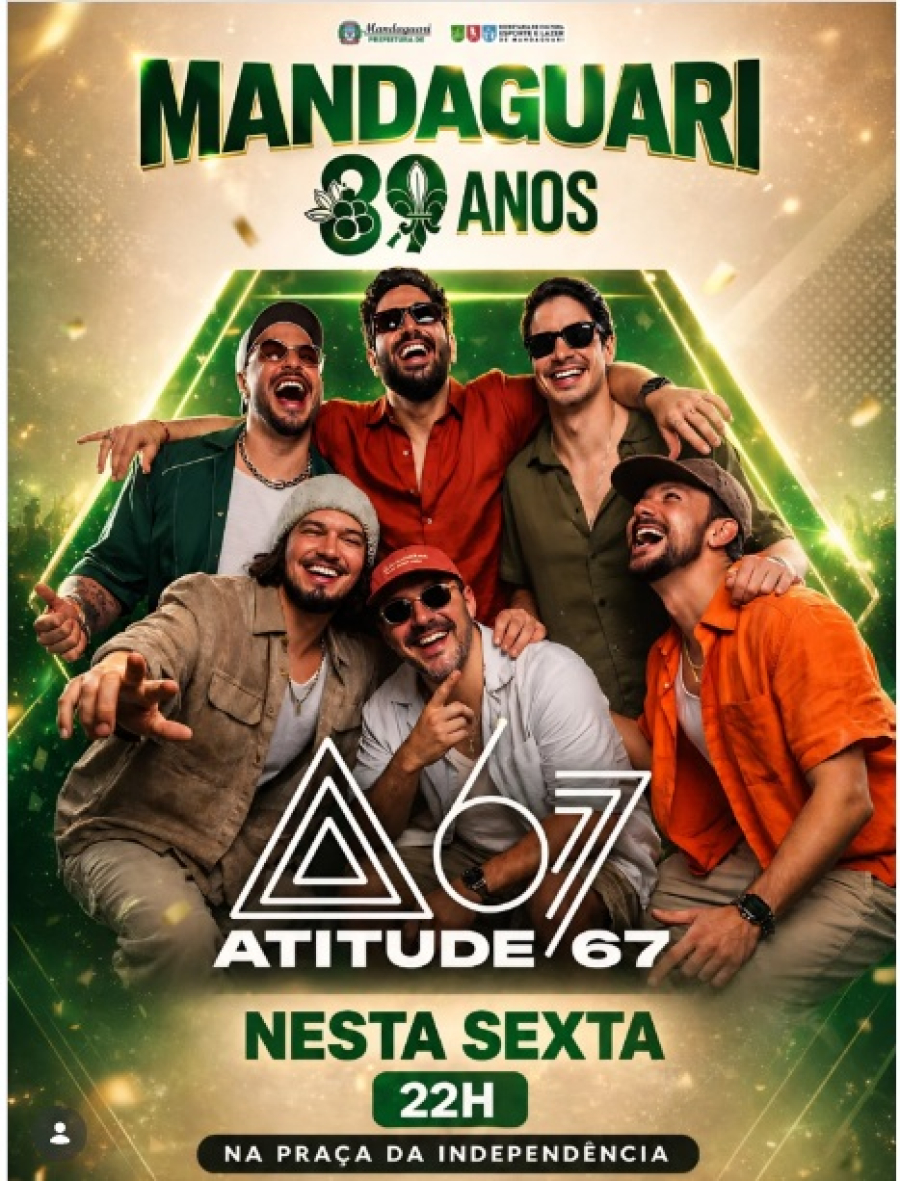 Mandaguari comemora 89 anos com shows.