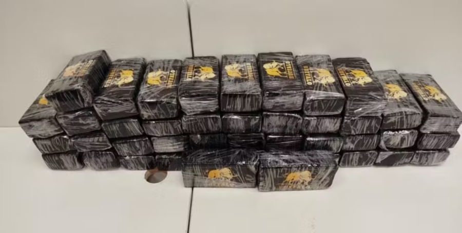 Motorista preso com 50 quilos de cocaína.