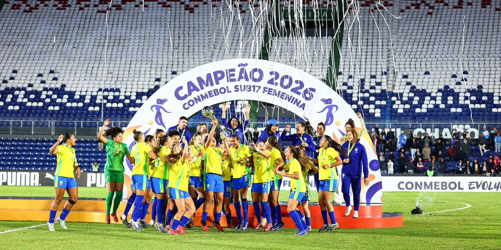 Brasil  é campeão Sul-Americano Sub-17 feminino