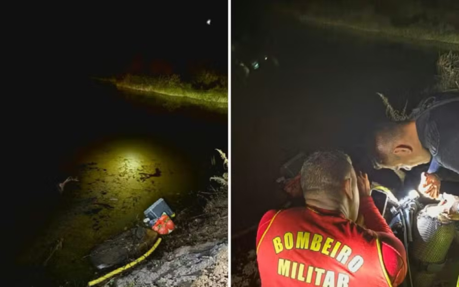 Seis pessoas morrem após carro cair em represa em Goiás