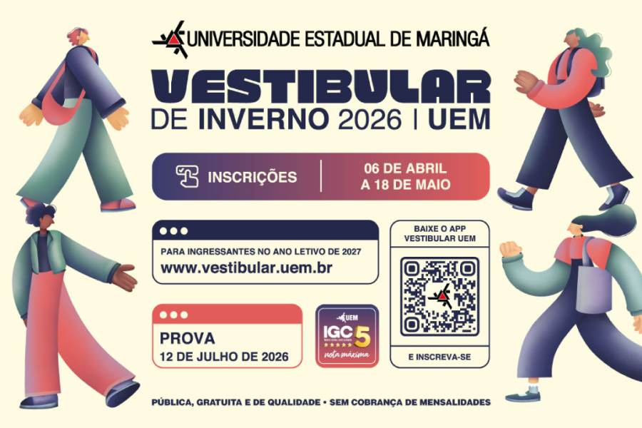 Vestibular de Inverno 2026 da UEM