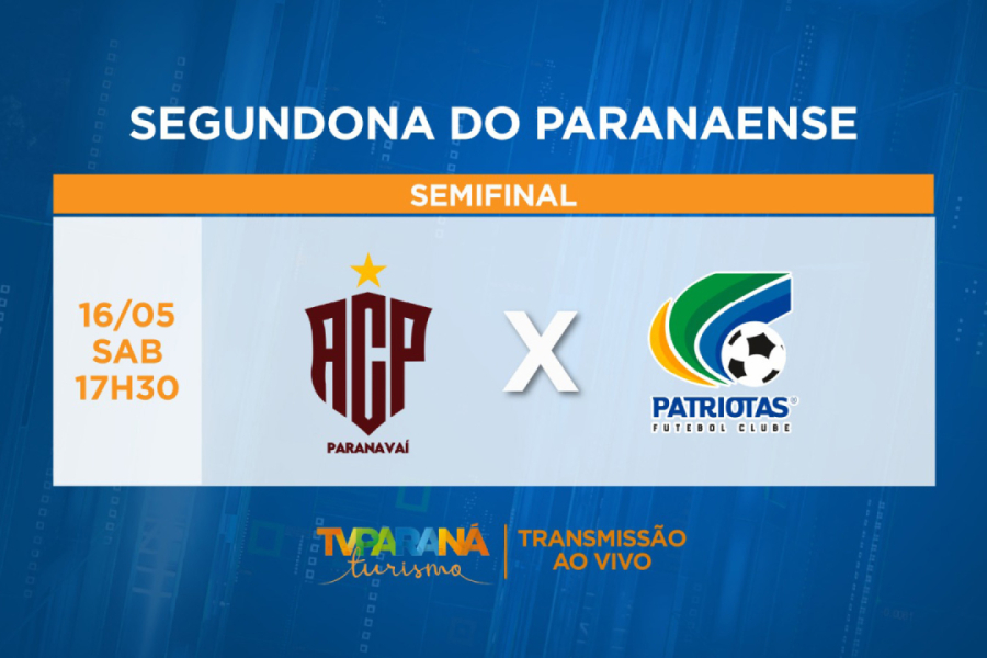 TV Paraná transmite Paranavaí x Patriotas.