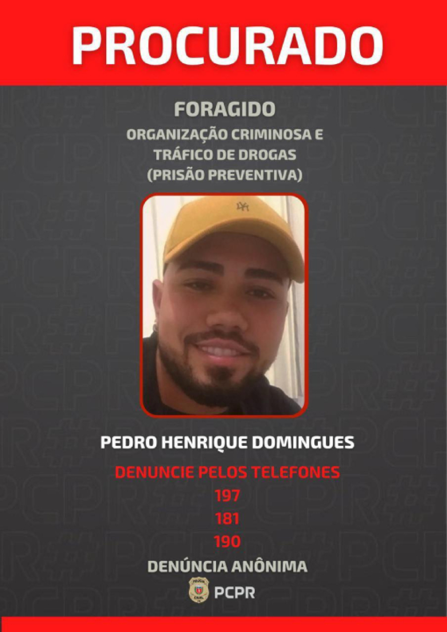 Polícia divulga foto de procurado em Cianorte