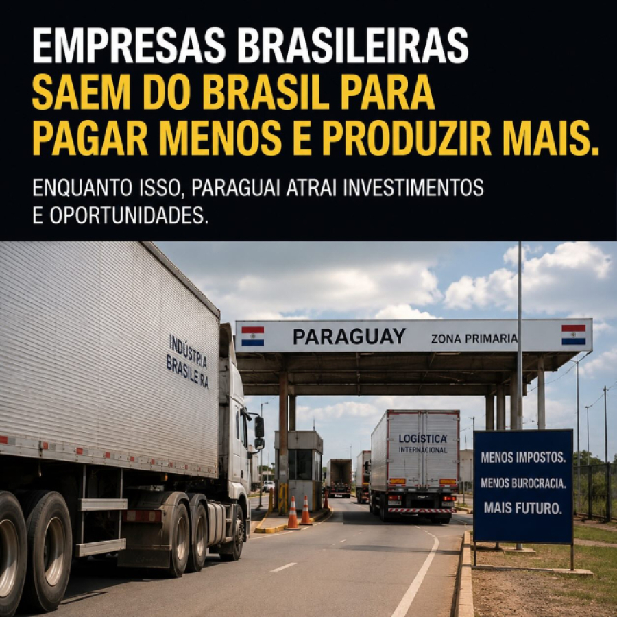 Paraguai atrai empresas; e o Brasil sufoca quem produz