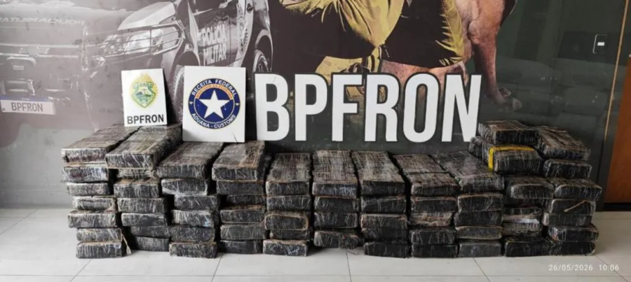 Homem é preso com mais de R$ 1,4 milhão em drogas e carro clonado em Umuarama