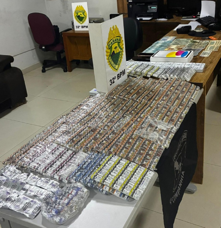 PM apreende mais de 2 mil frascos de emagrecedores 
