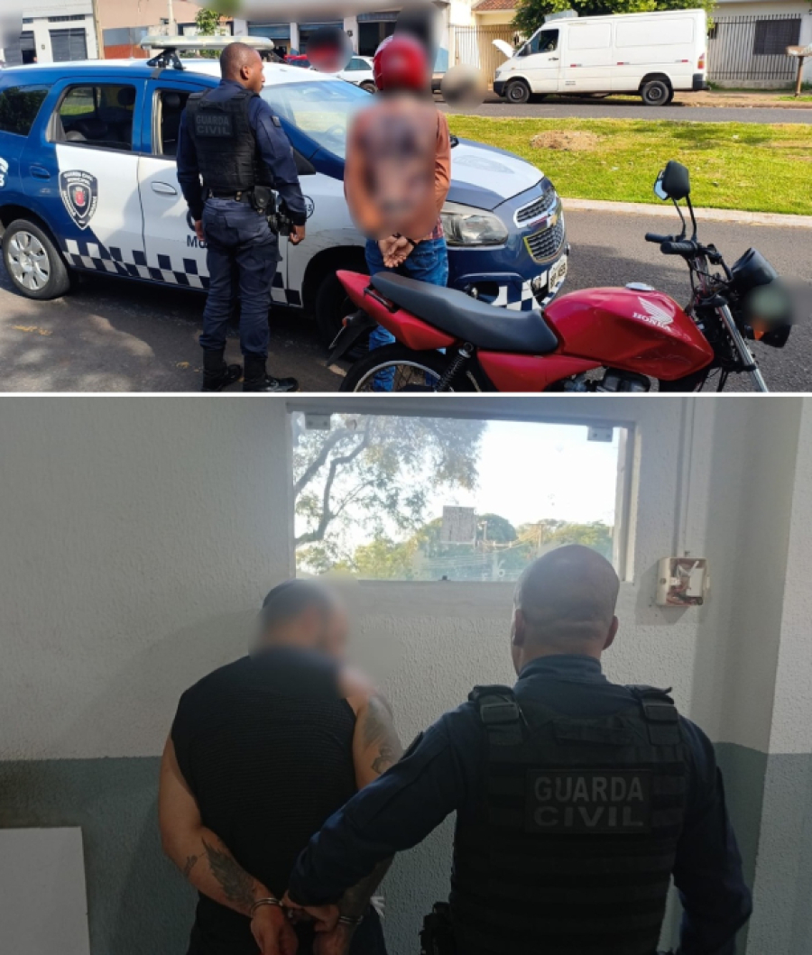 GCM prende foragido após perseguição.