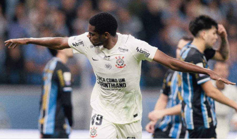Timão vence o Grêmio por 3 a 1.