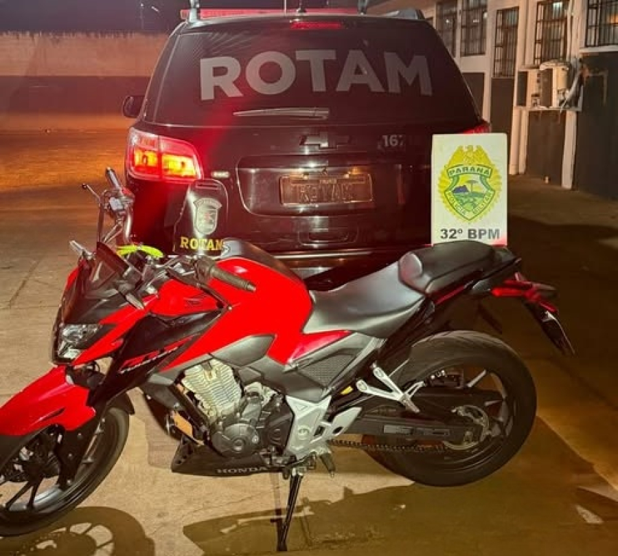ROTAM recupera motocicleta furtada em Sarandi. 