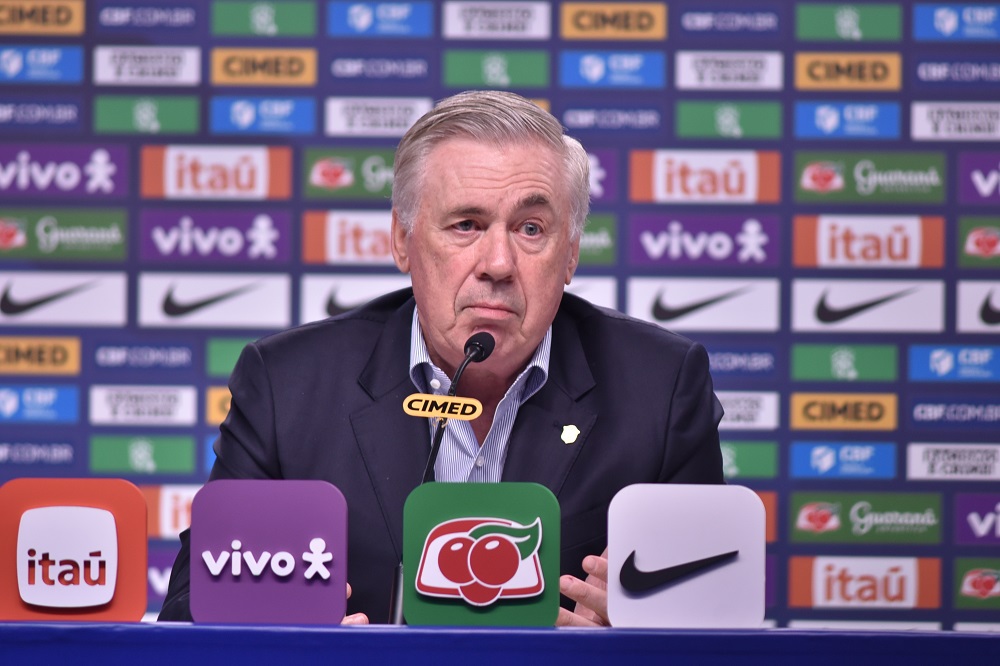 Ancelotti admite novas dúvidas na seleção após goleada