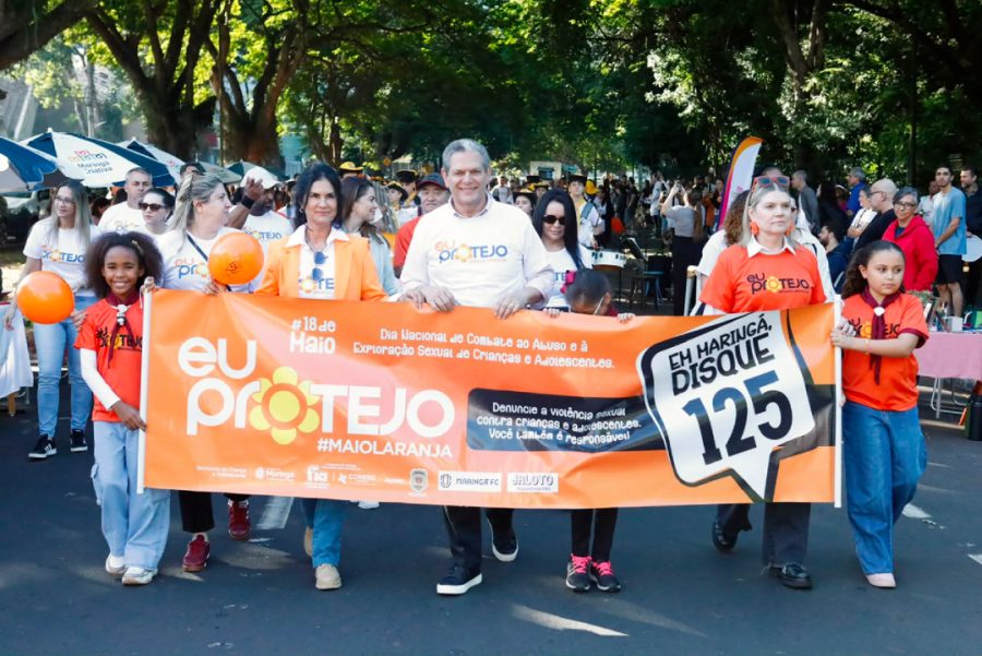 Caminhada no Parque do Ingá encerra ações do Maio Laranja.