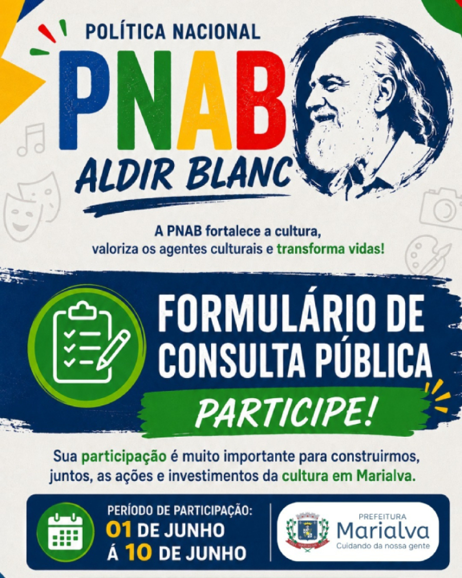 Marialva convida população para participar da PNAB