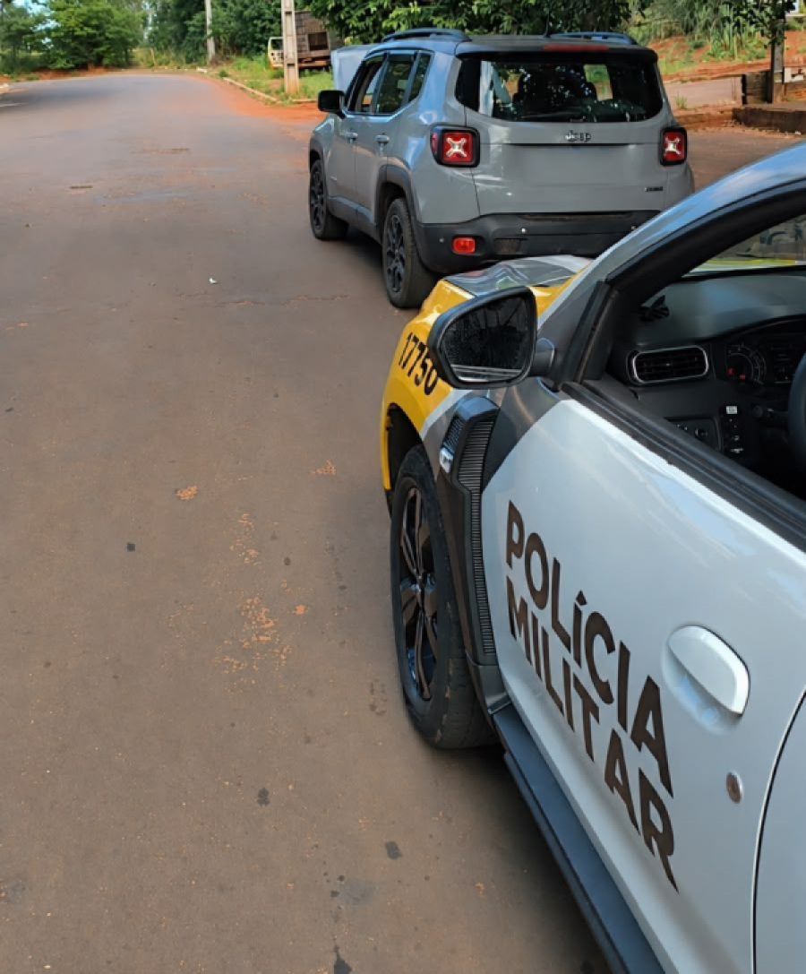 Homem é preso com veículo adulterado.