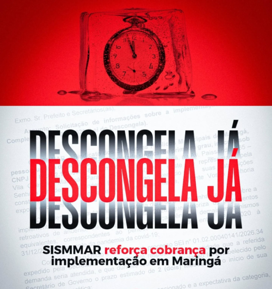 Sindicato cobra Prefeitura sobre o Descongela Já