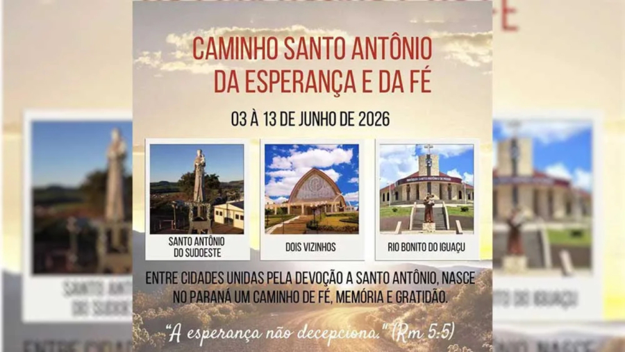 Os 260 quilômetros da caminhada de fé .